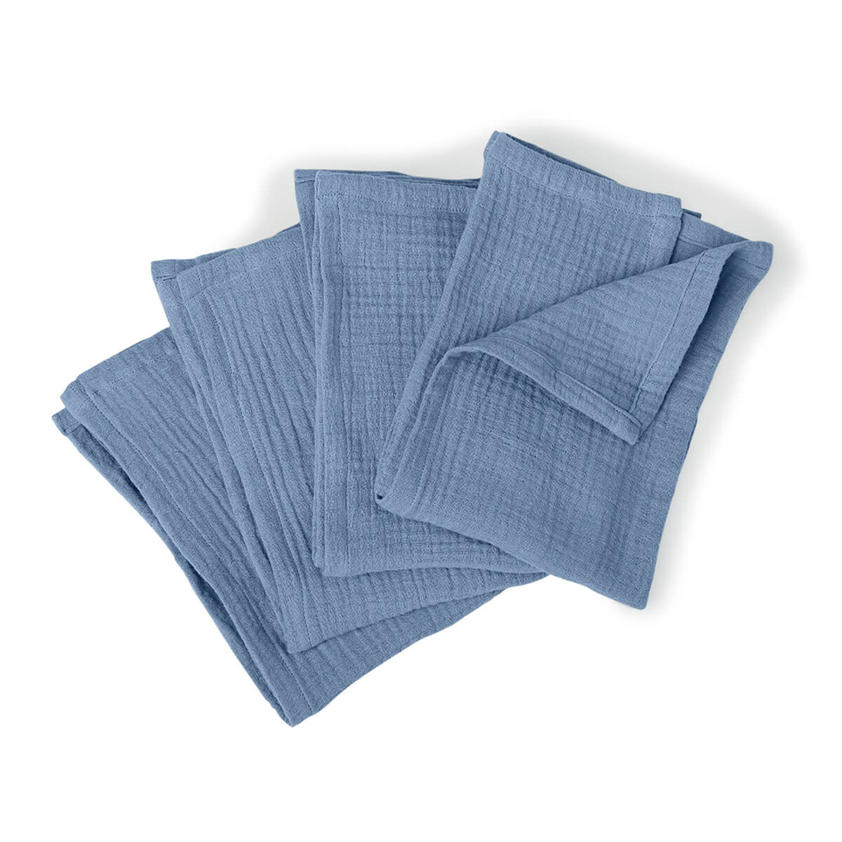 Alma - Nappe + 8 Serviettes - Bleu