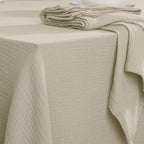 Alma - Nappe + 4 Serviettes - Beige Clair