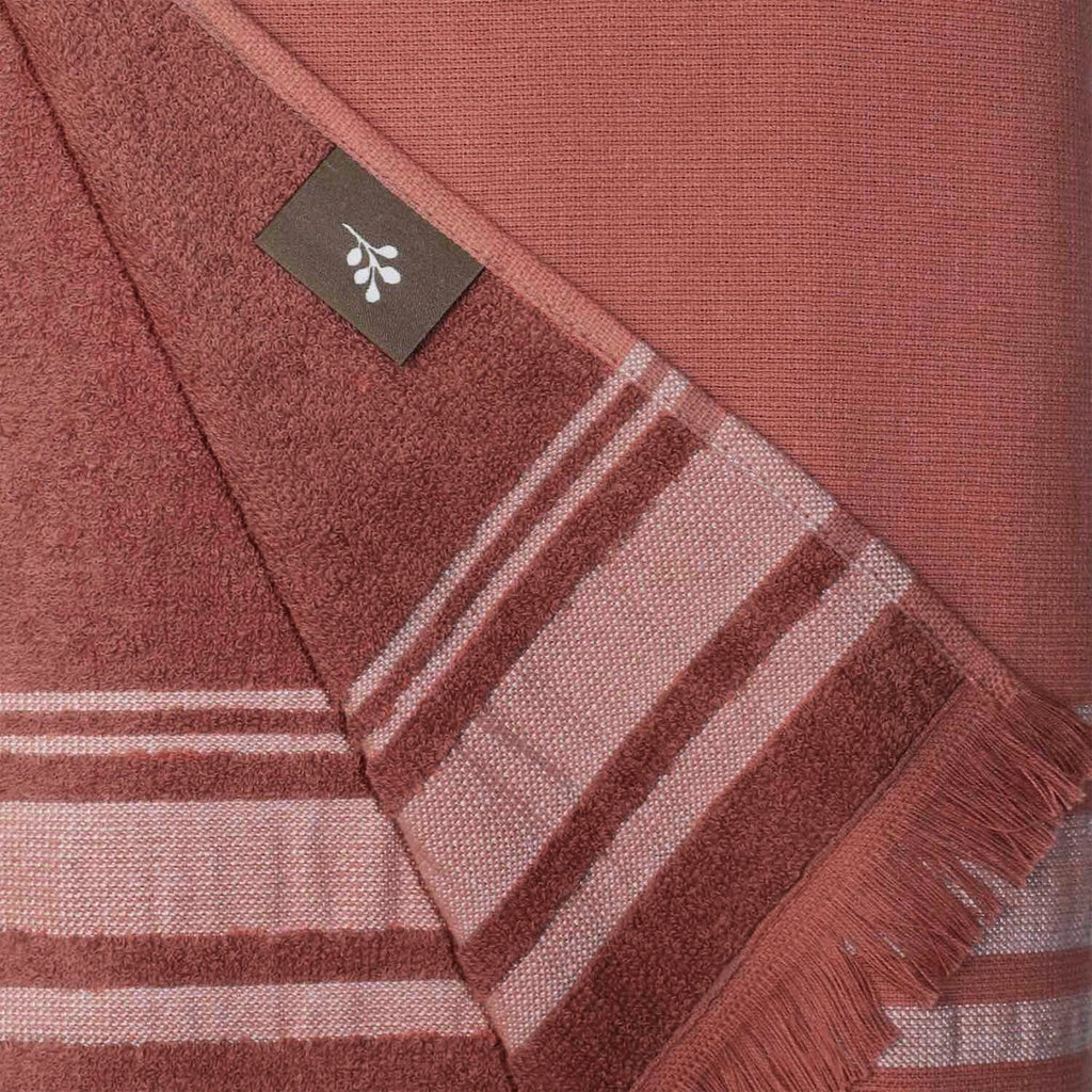 Faro - Fouta Esponja - Terracota/Greige