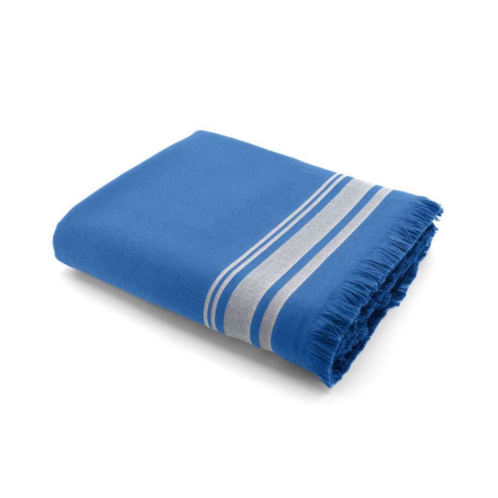 Faro - Fouta Rizo Xxl - Azul Denim/Gris Topo
