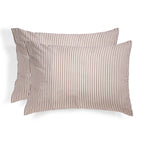 Lunar Mix - Parure De Lit - Coton Lavé - Blanc/Noisette
