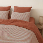 Lunar - Taie D'Oreiller (X2) - Coton Lavé - Terracotta