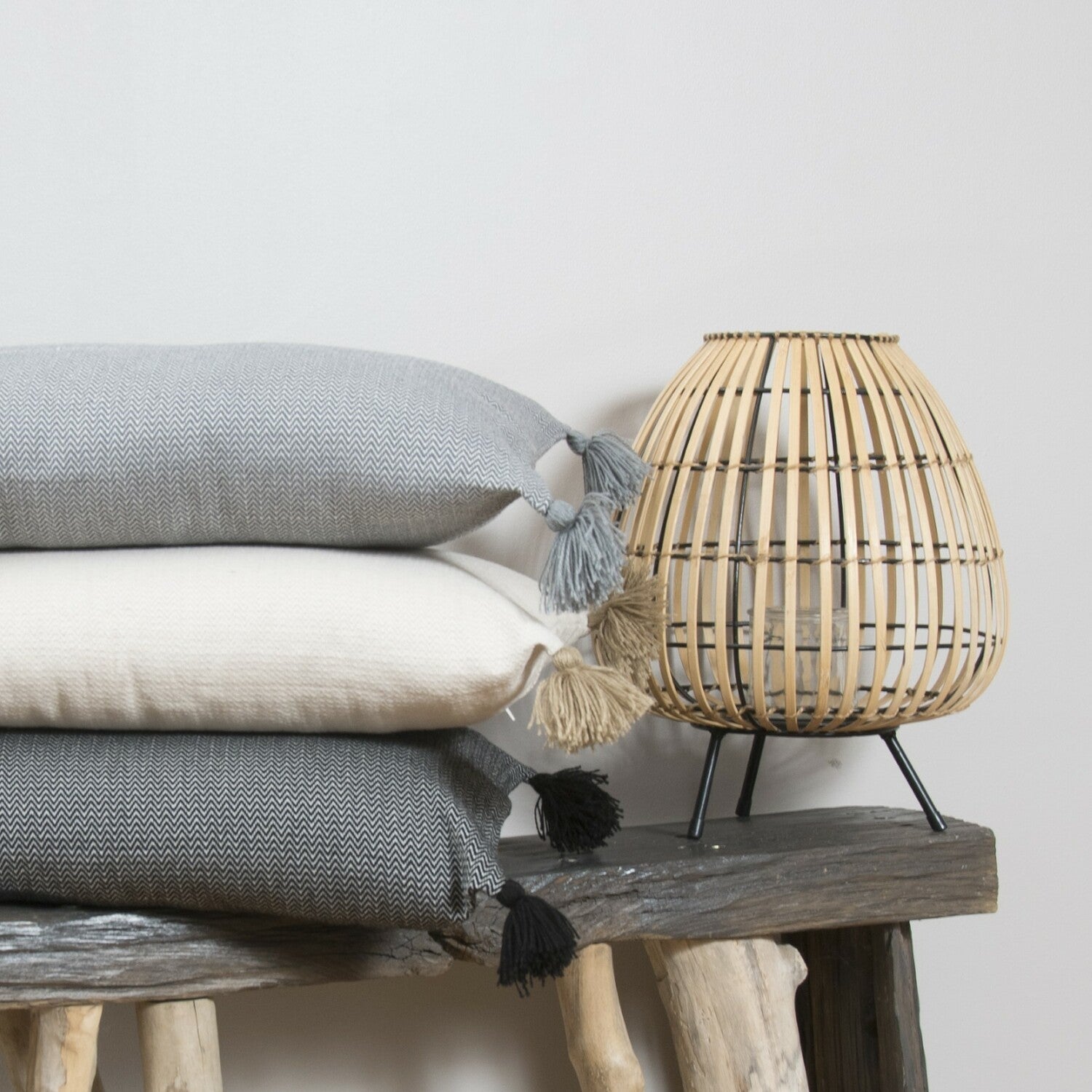 Stockholm - Coussin - Coton - Gris Perle