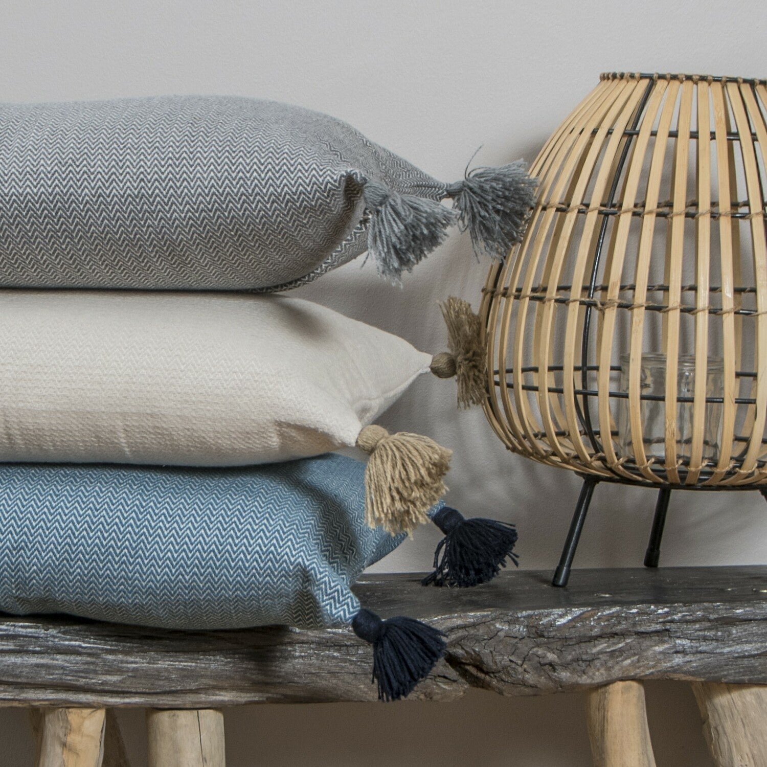 Stockholm - Coussin - Coton - Gris Moyen