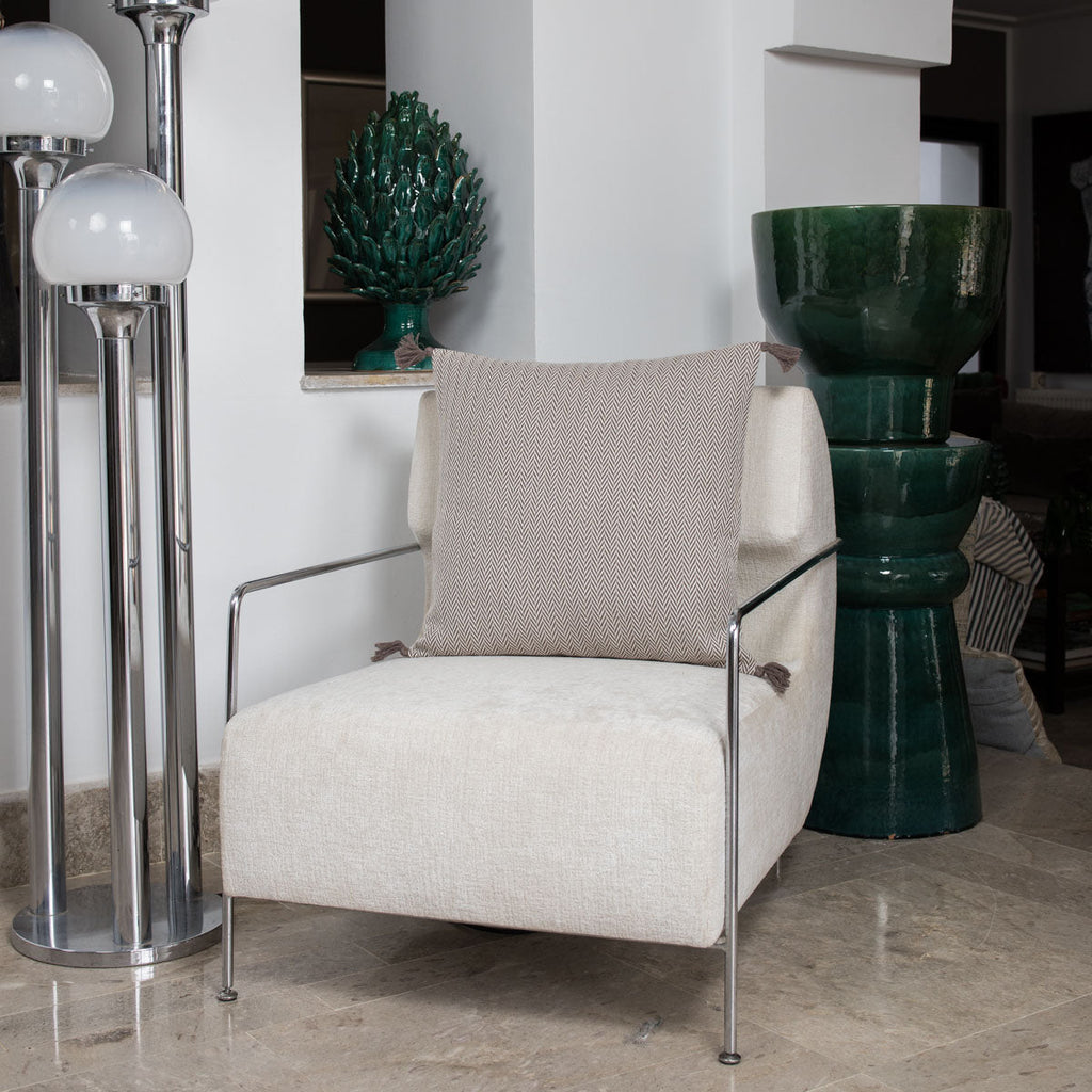 Megeve - Coussin - Coton - Taupe