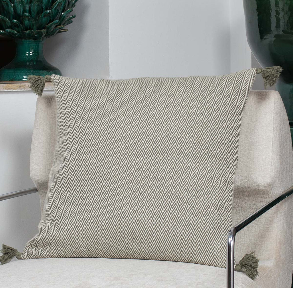 Megeve - Coussin - Coton - Vert Olive