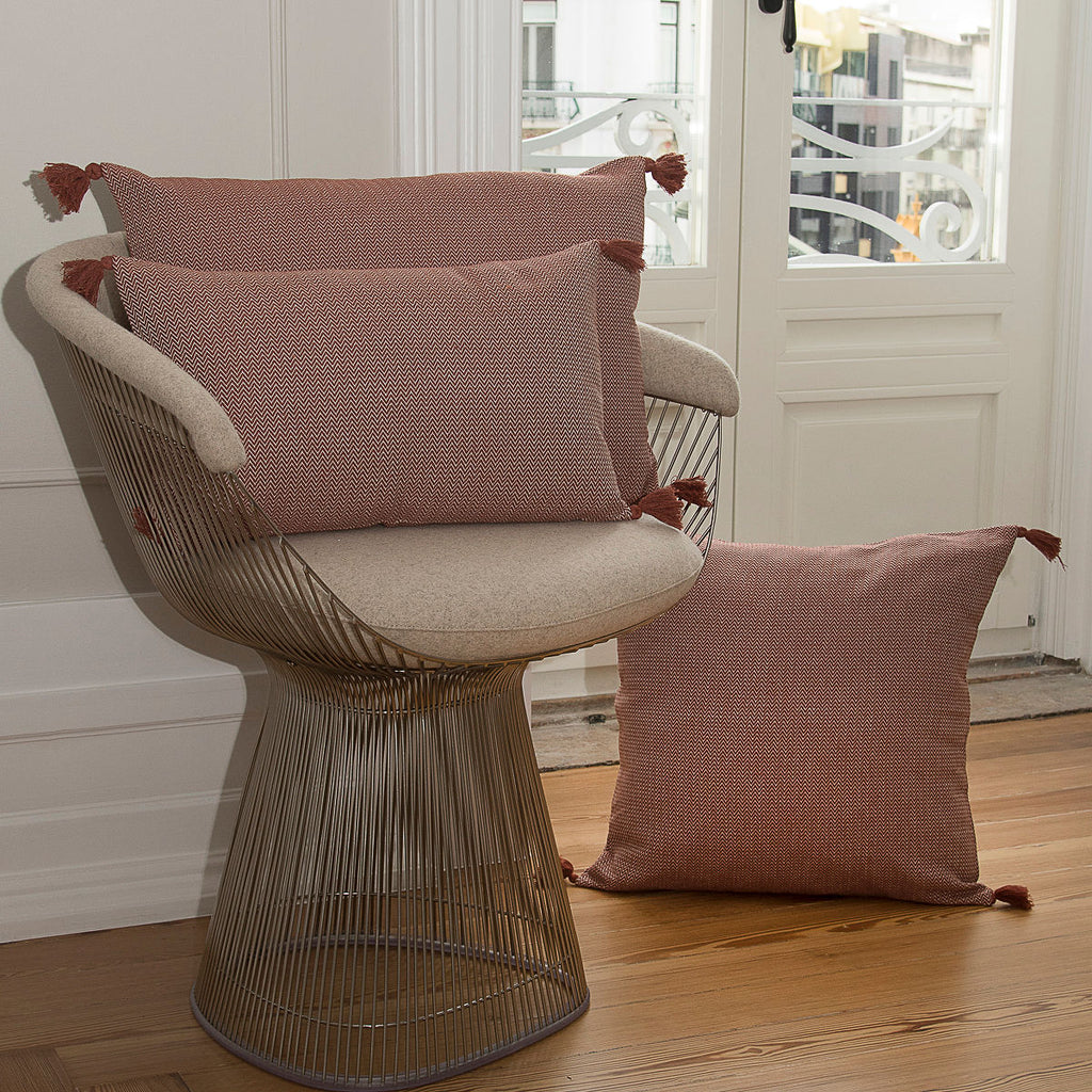 Stockholm - Coussin - Coton - Rouge Tomette