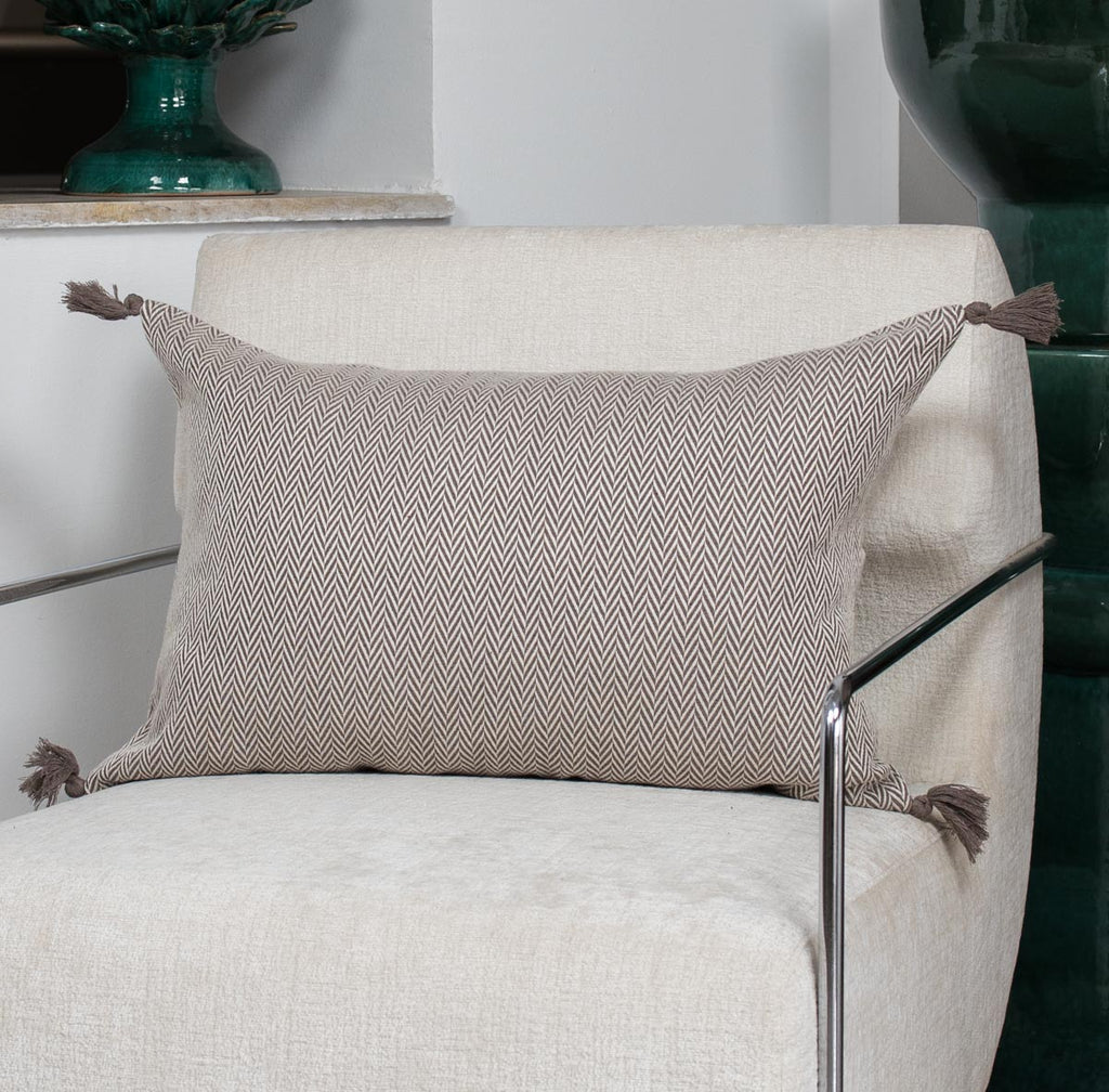 Megeve - Coussin - Coton - Taupe