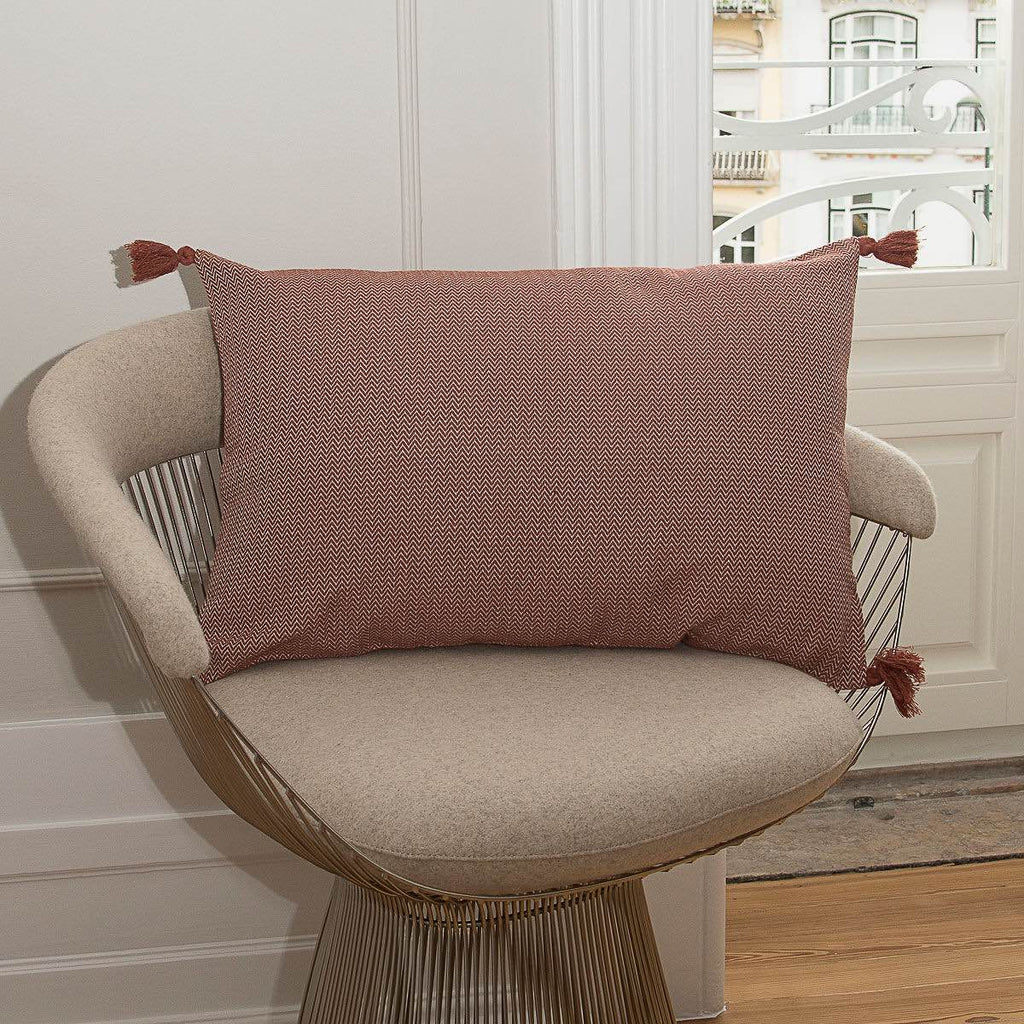 Stockholm - Coussin - Coton - Rouge Tomette