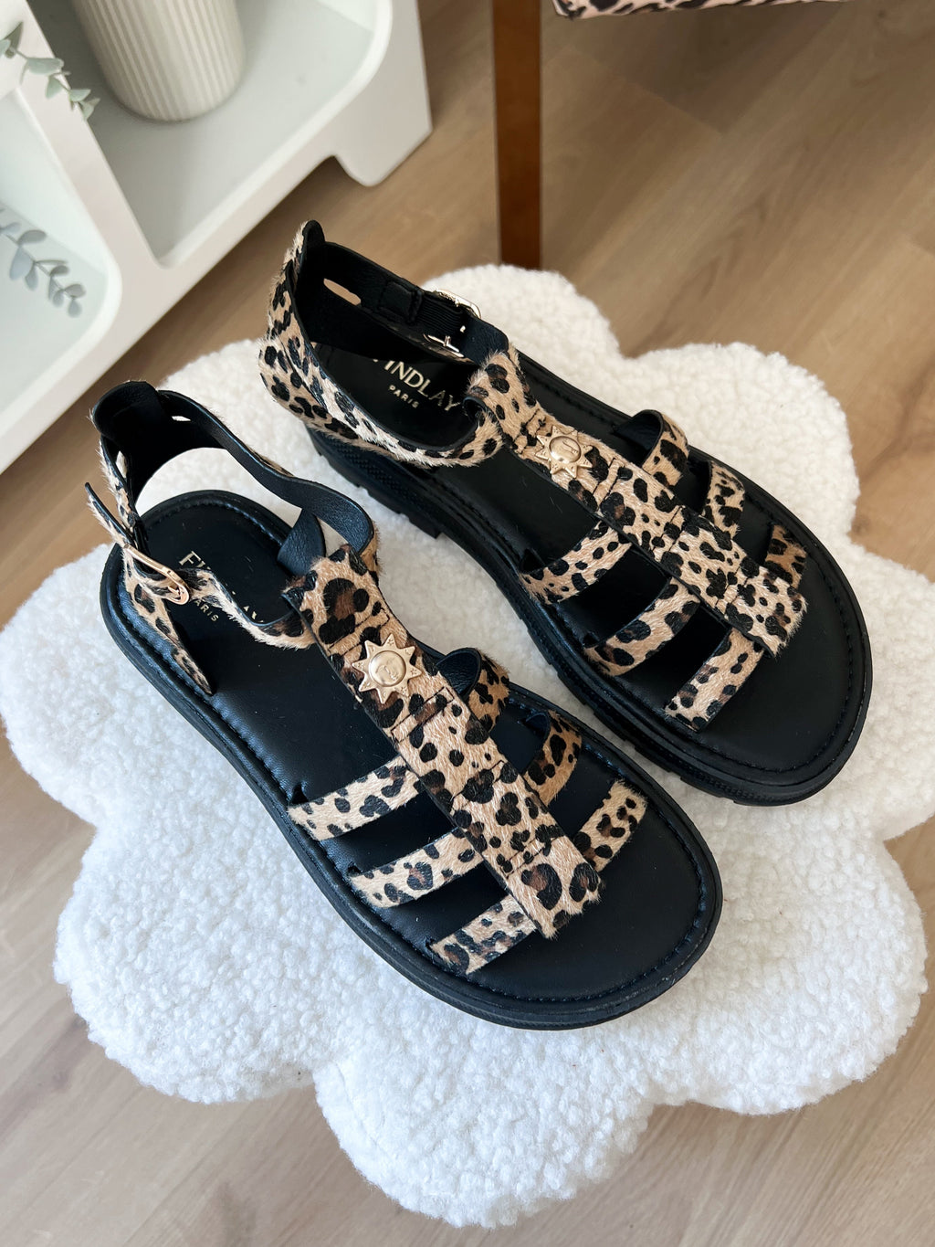 Amalia Leopard Sandals