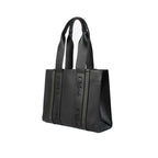 Chloe - Bolso tote Woody mediano de piel - Mujeres - Negro
