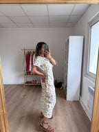 Vestido Largo Lazo Lucia Azul