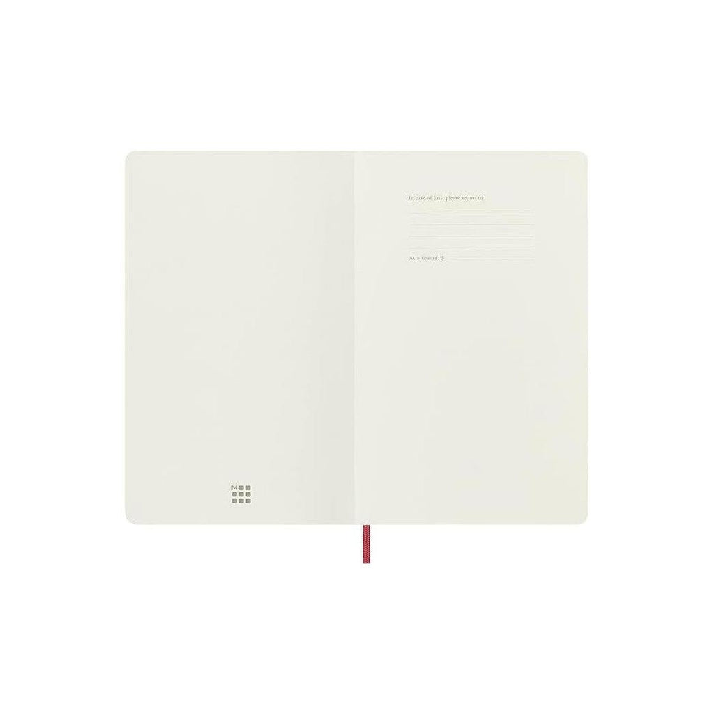 Carnet Textile Large 13X21 - Pages Lignées - Rouge Bordeaux