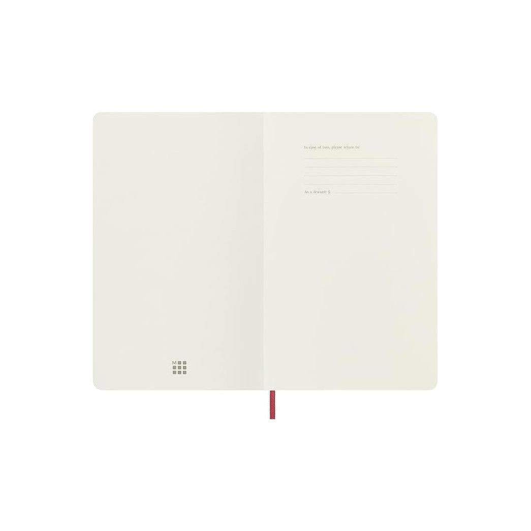 Carnet Textile Large 13X21 - Pages Lignées - Rouge Bordeaux
