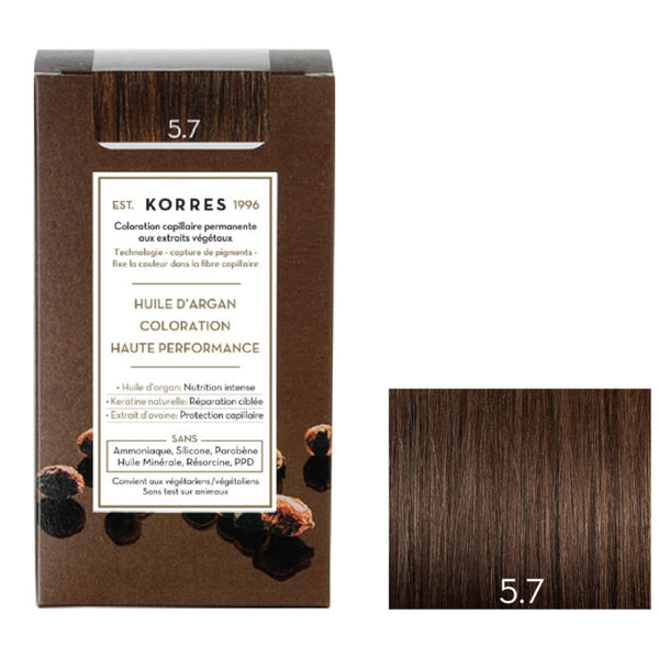 5.7 Ljusbrun Brun Hårfärg - Argan