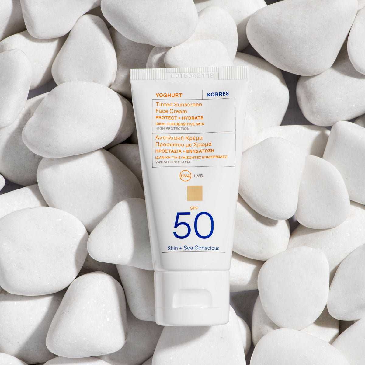 Solares Yogur Rostro SPF50 Con Color - 50 ml