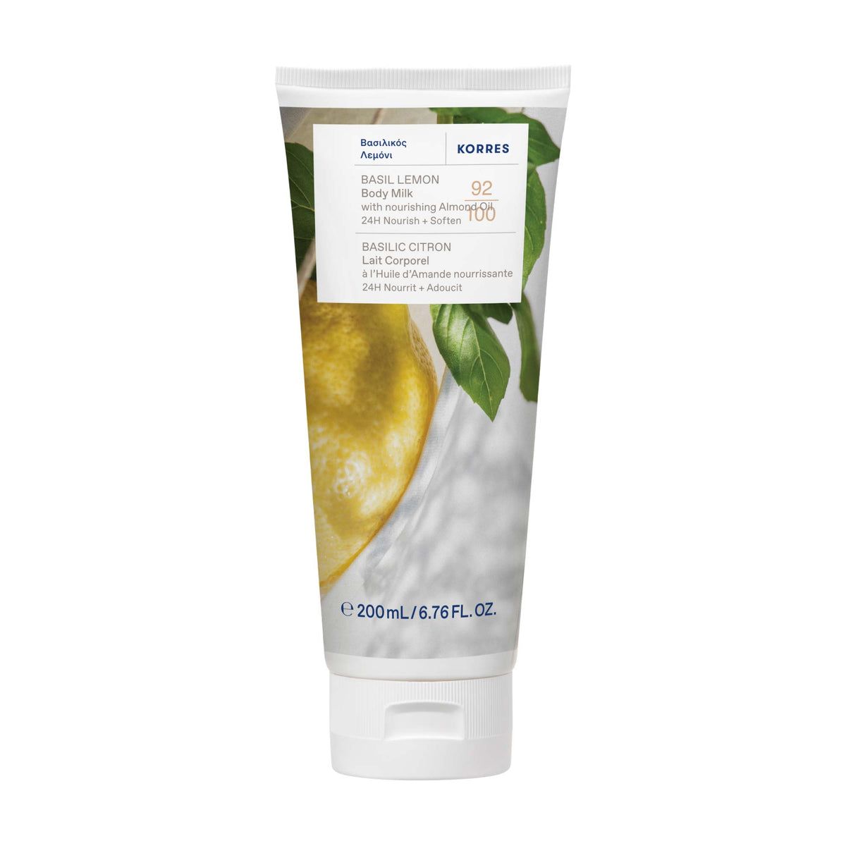 Latte Corpo Basilico Limone - Dolcezza - 200Ml
