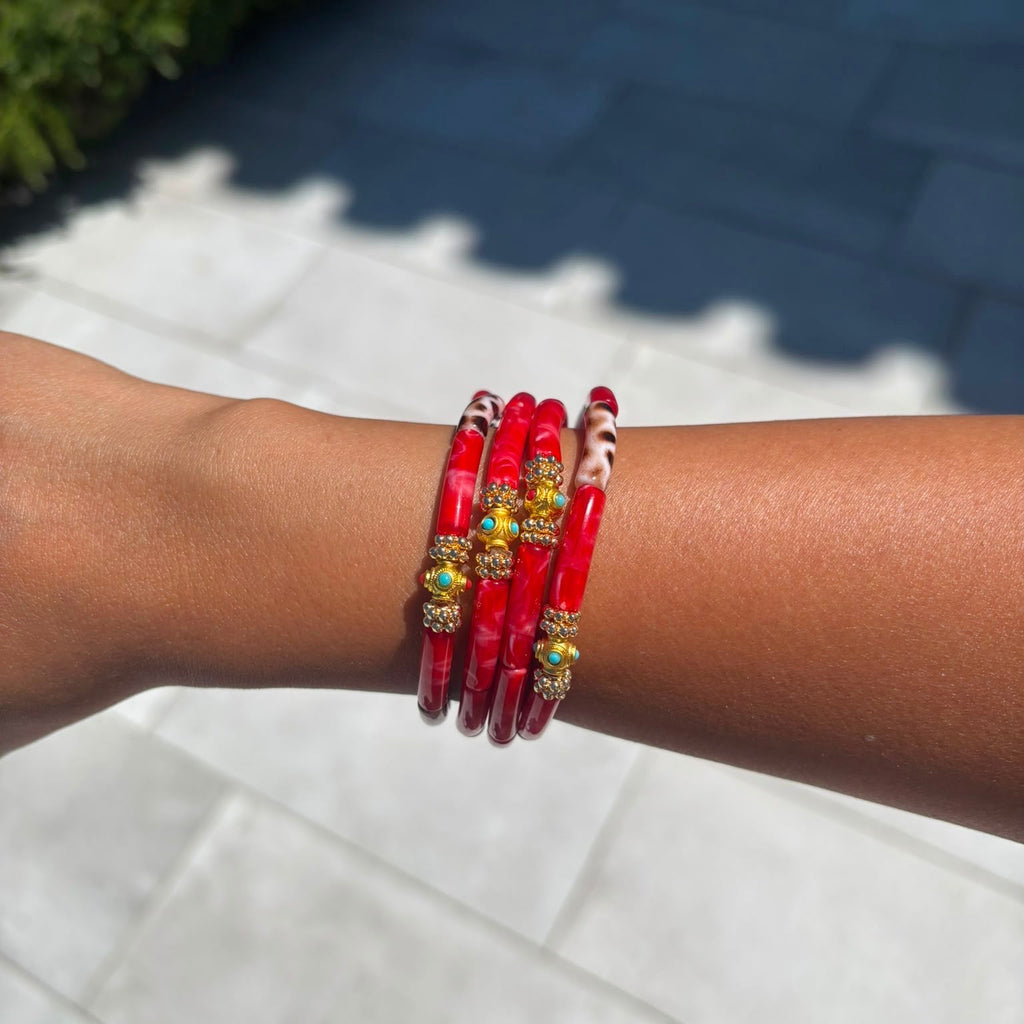 Pulseras Mini Léo - Mix Red