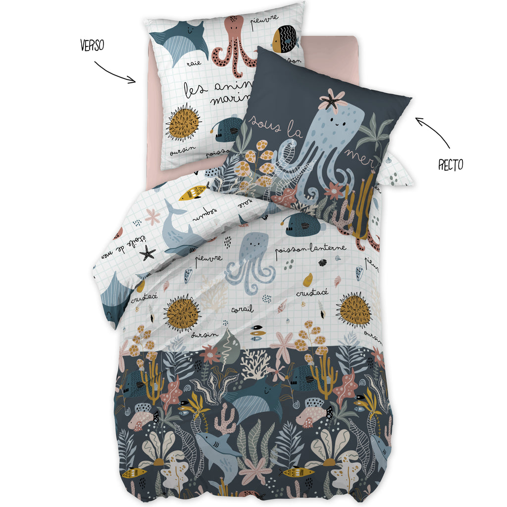 Octopia - Bedding Set - Printed Cotton