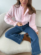 Embroidered Blouse Baby Pink Apolline
