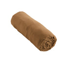 Drap Housse - Double Gaze De Coton - Gaia - Camel