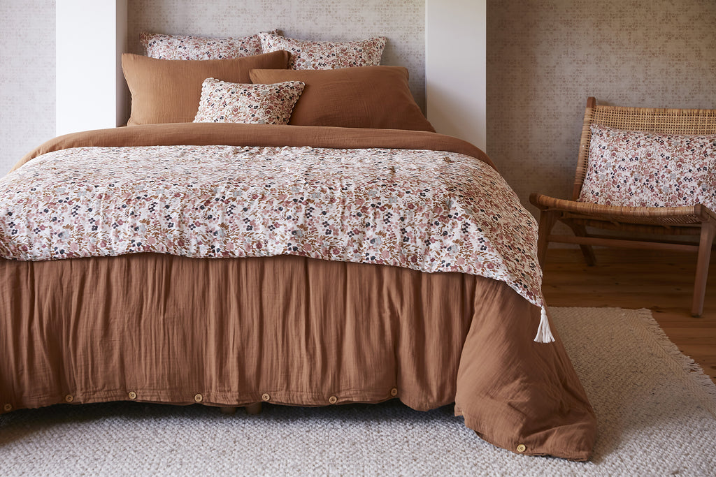 Capucine - Bed Runner - Cotton Gauze - Pampa