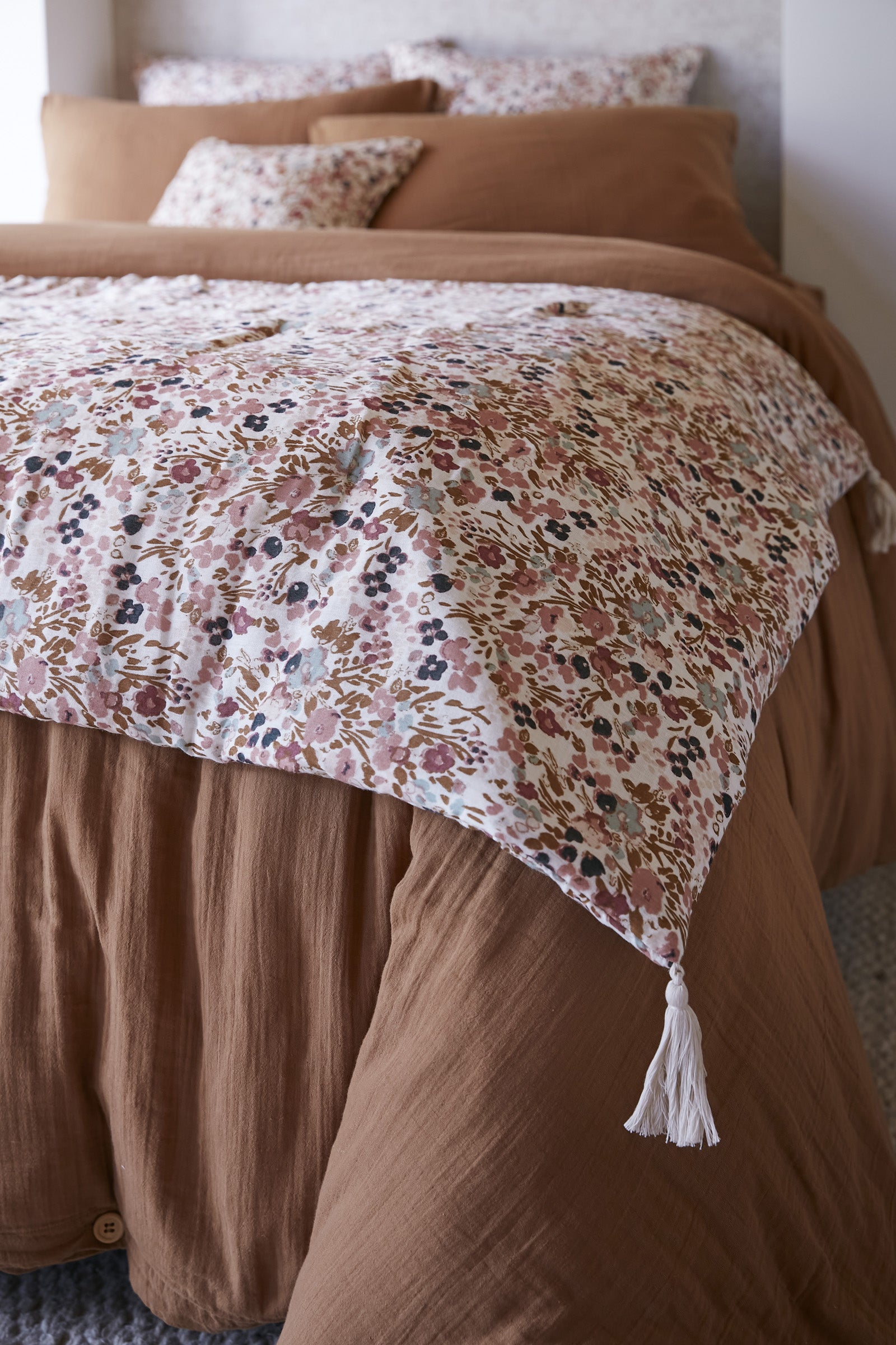 Capucine - Bed Runner - Cotton Gauze - Pampa