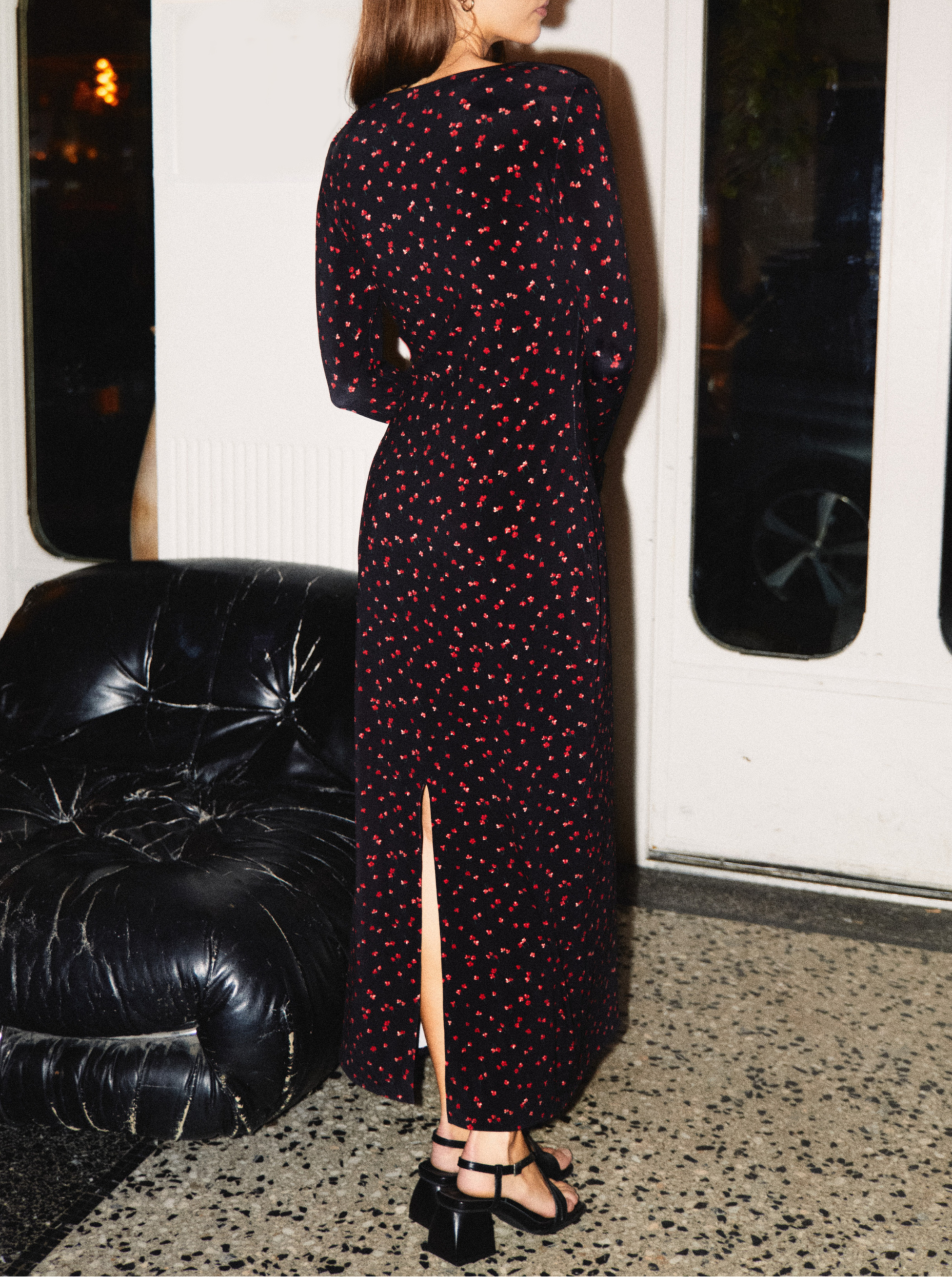 Robe Longue Flowery Night fente