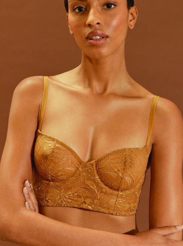 Sunset Flowers Bustier