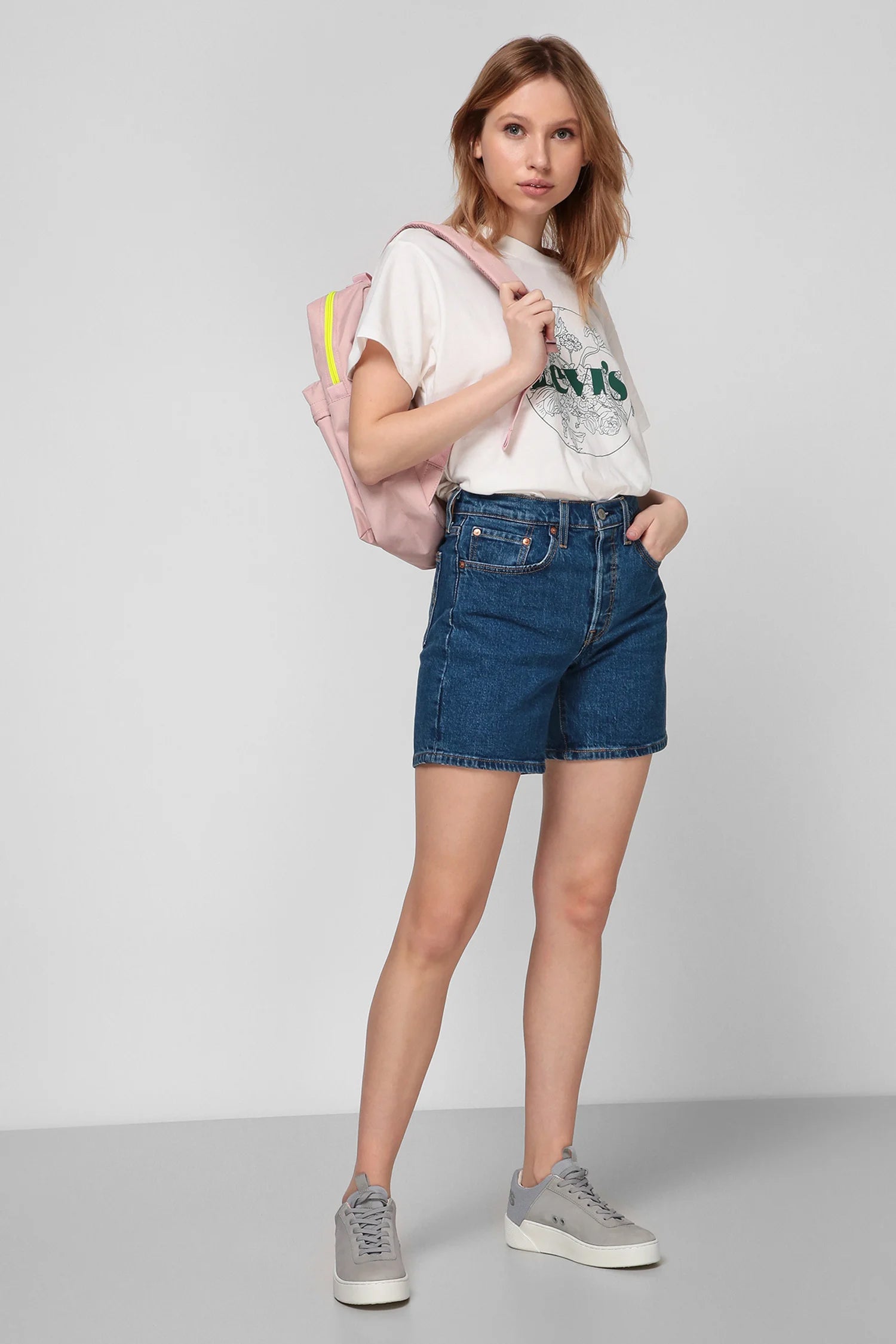 85833-0007 Women'S 501® Mid-Thigh Jean Shorts | Salsa Charleston Shadow
