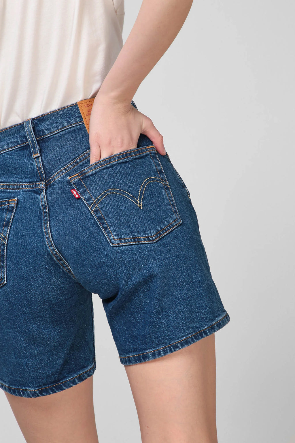 85833-0007 Women'S 501® Mid-Thigh Jean Shorts | Salsa Charleston Shadow