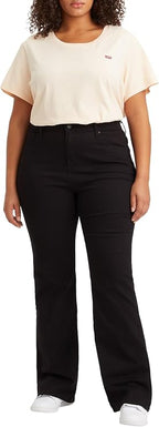 Levi'S 725 Flared Jeans Black Size W29L34 | Wide Pants Outlet | Women | Black