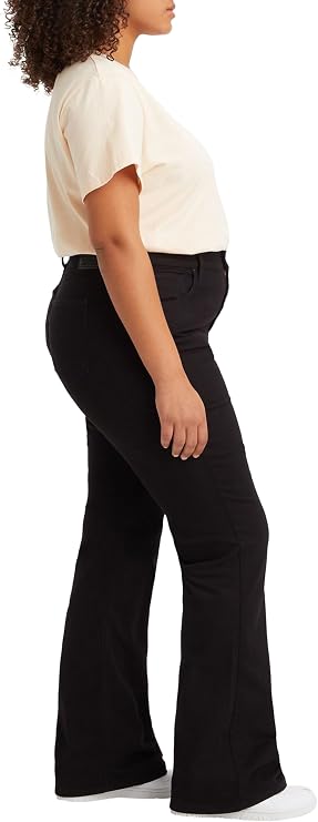 Levi'S 725 Flared Jeans Black Size W29L34 | Wide Pants Outlet | Women | Black