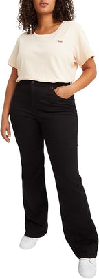 Levi'S 725 Flared Jeans Black Size W29L34 | Wide Pants Outlet | Women | Black