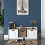 Shoe Cabinets P2 - White / Walnut