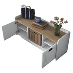 Shoe Cabinets P2 - White / Walnut
