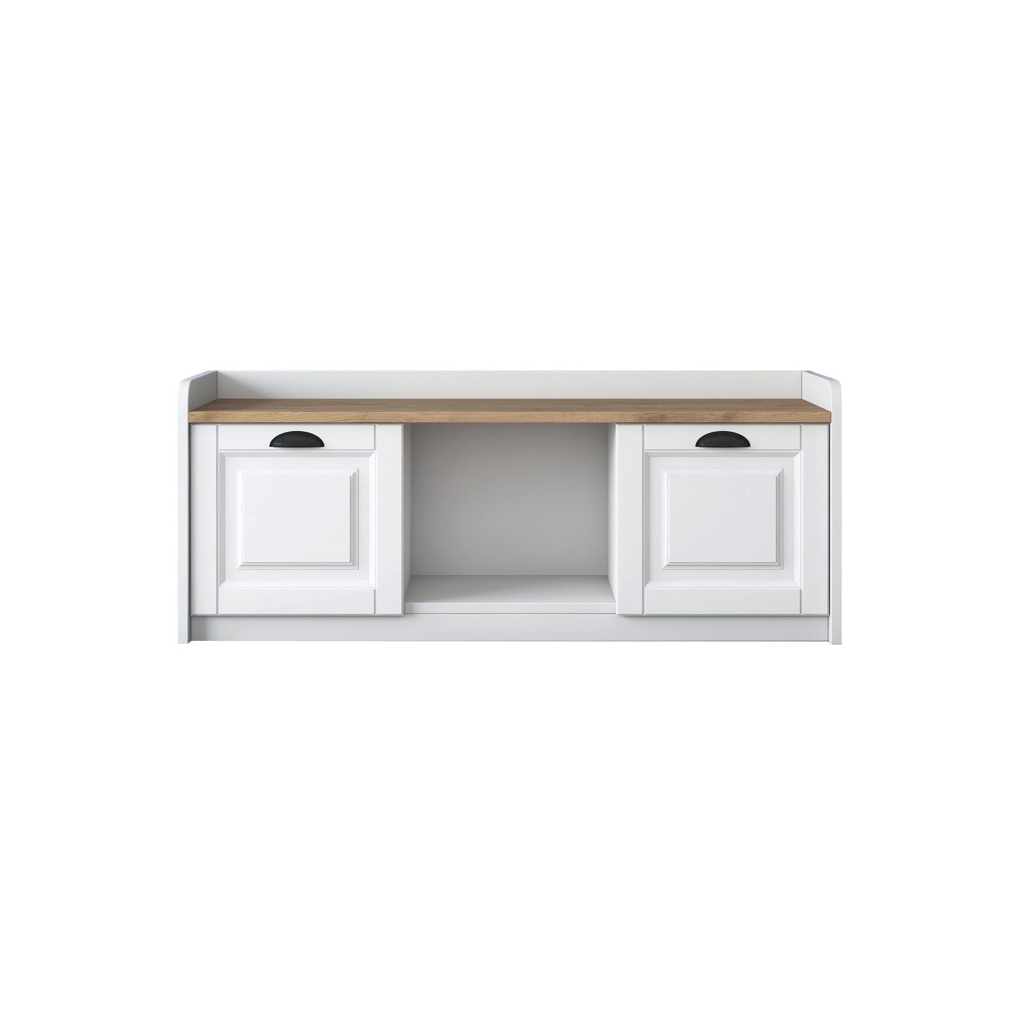 Shoe Cabinets P2 - White / Walnut