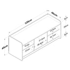 Shoe Cabinets P2 - White / Walnut