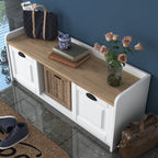 Shoe Cabinets P2 - White / Walnut