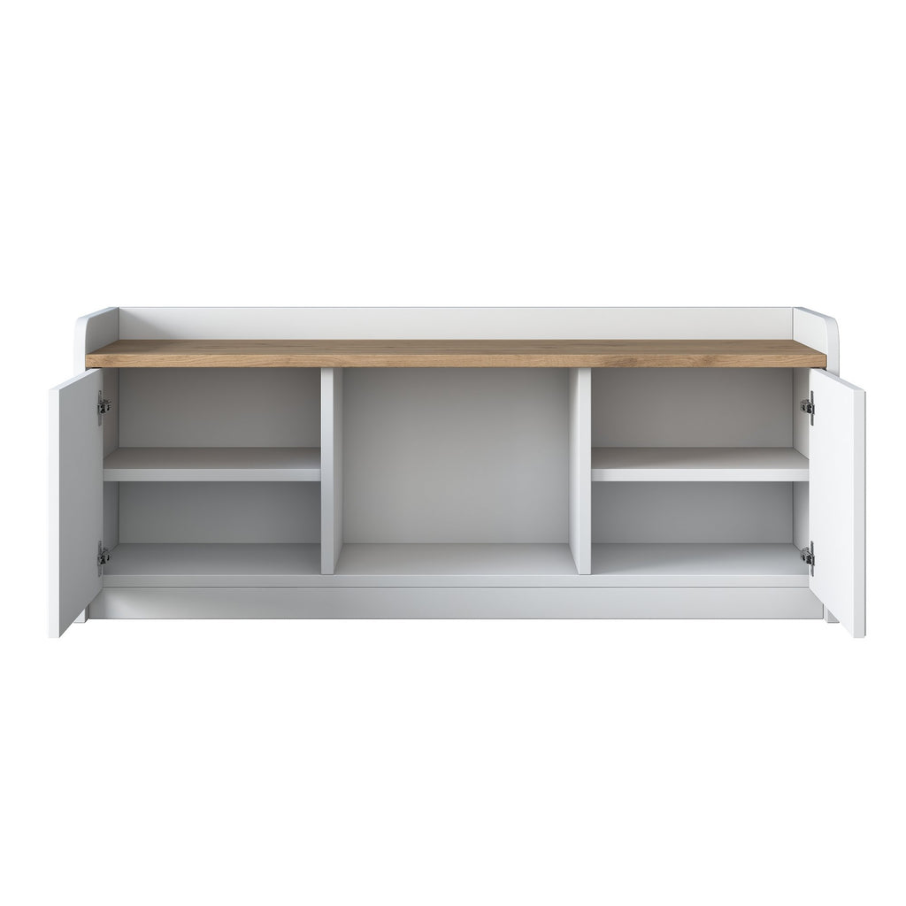 Shoe Cabinets P2 - White / Walnut