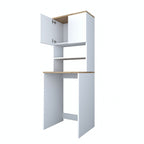 Meubles Lave-Linge Kd101 - Blanc / Noyer