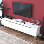 Muebles TV D1 - Blanco / Nogal
