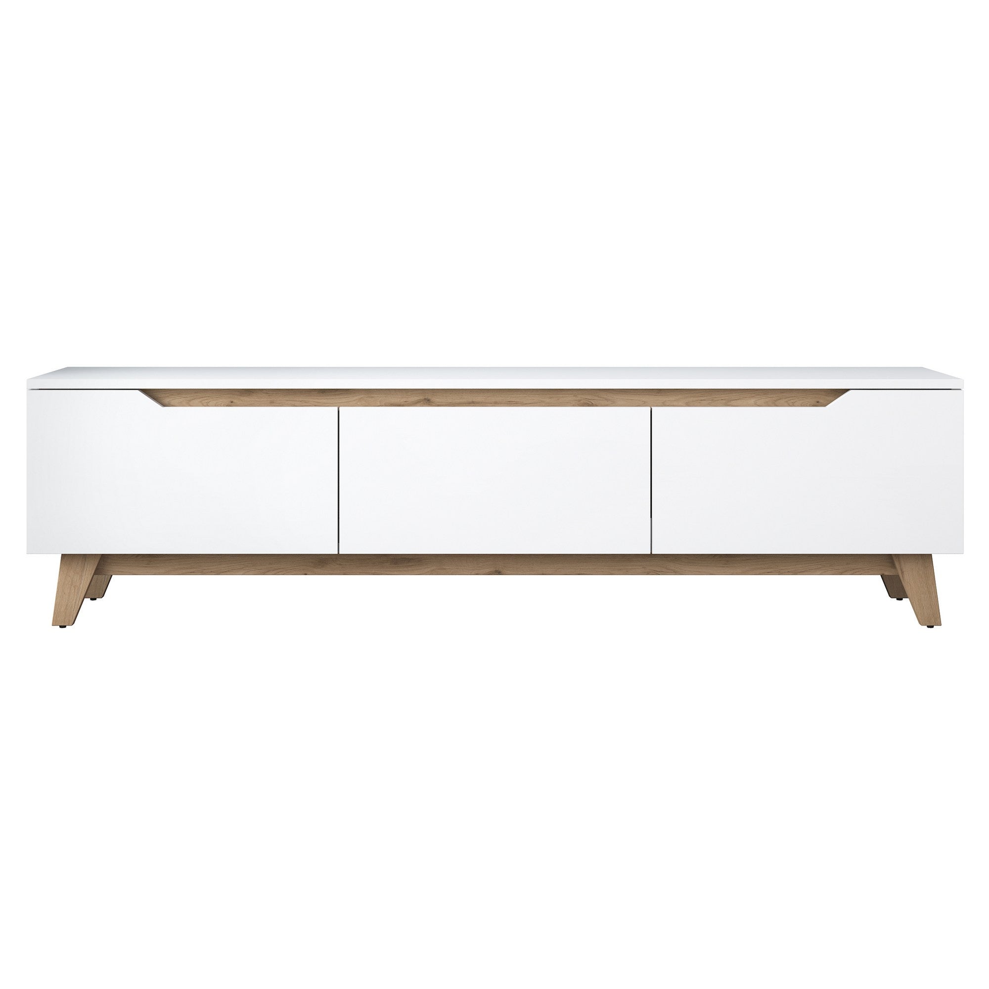 Muebles TV D1 - Blanco / Nogal