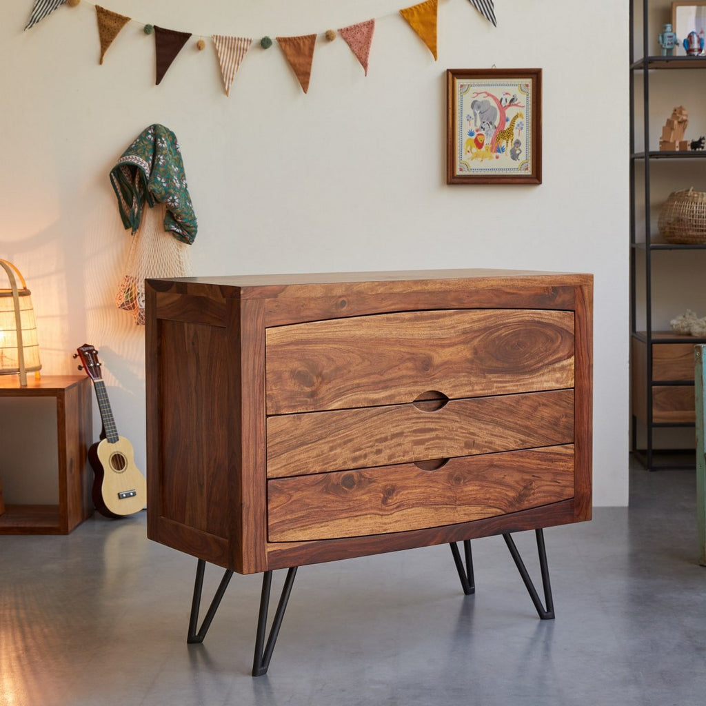 Bonnie - Cómoda infantil - Palisandro - Marrón