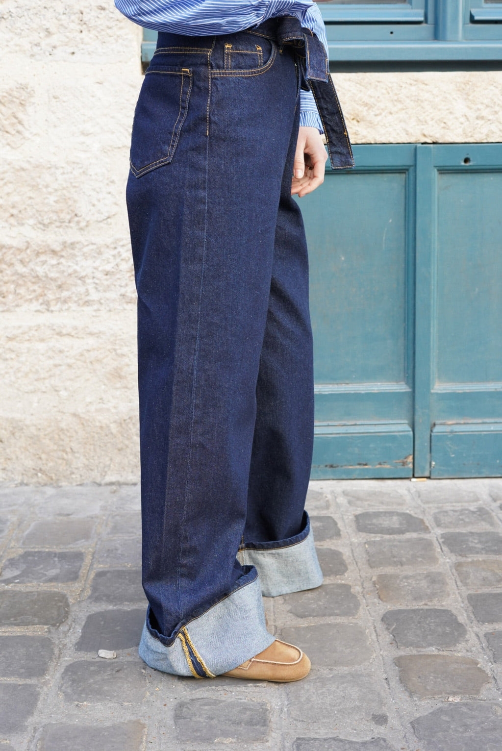 Jean Large Eliott Denim Foncé