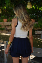 Lola Short Skirt - Navy