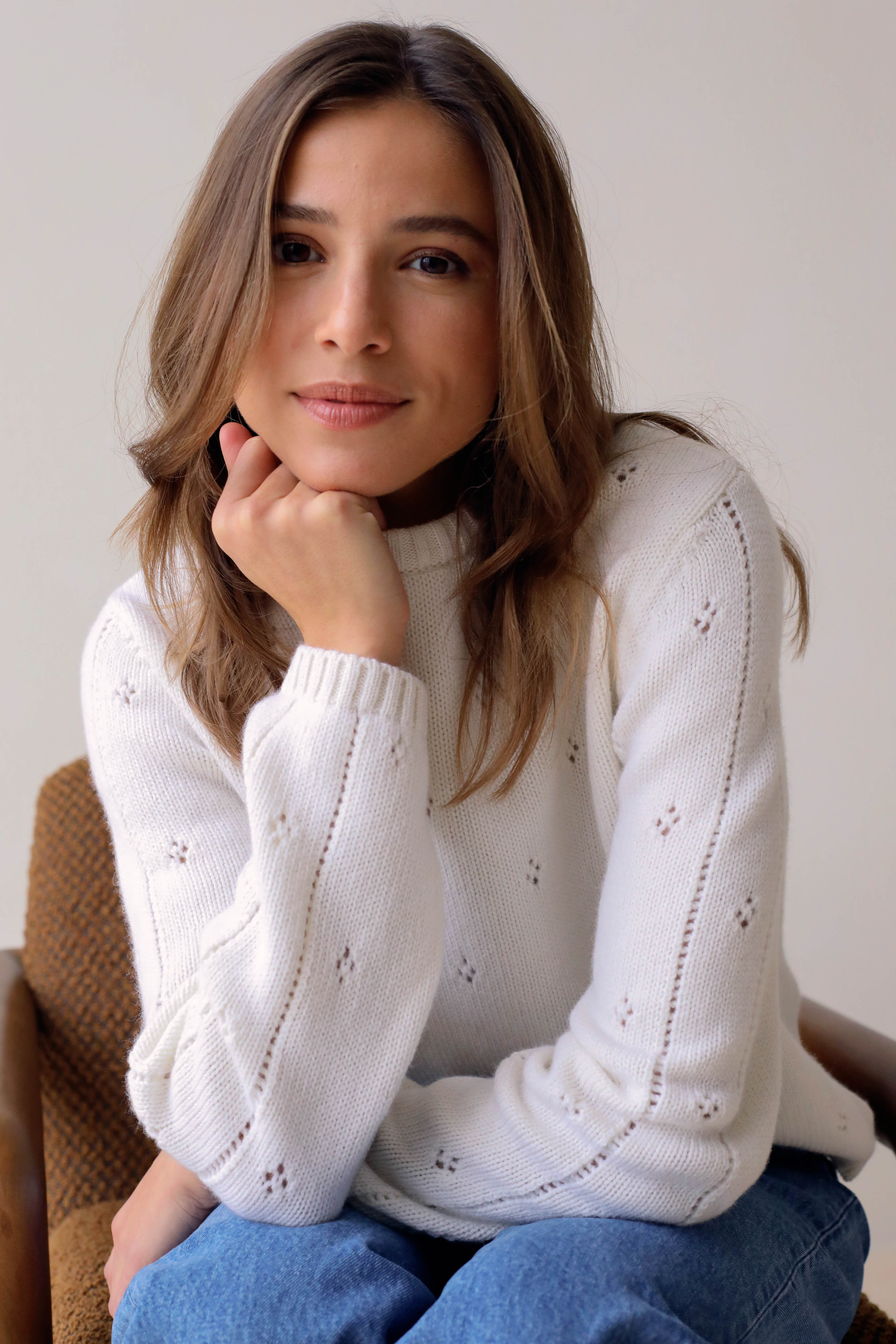 Le Vivaldi Knitted Sweater - Ecru