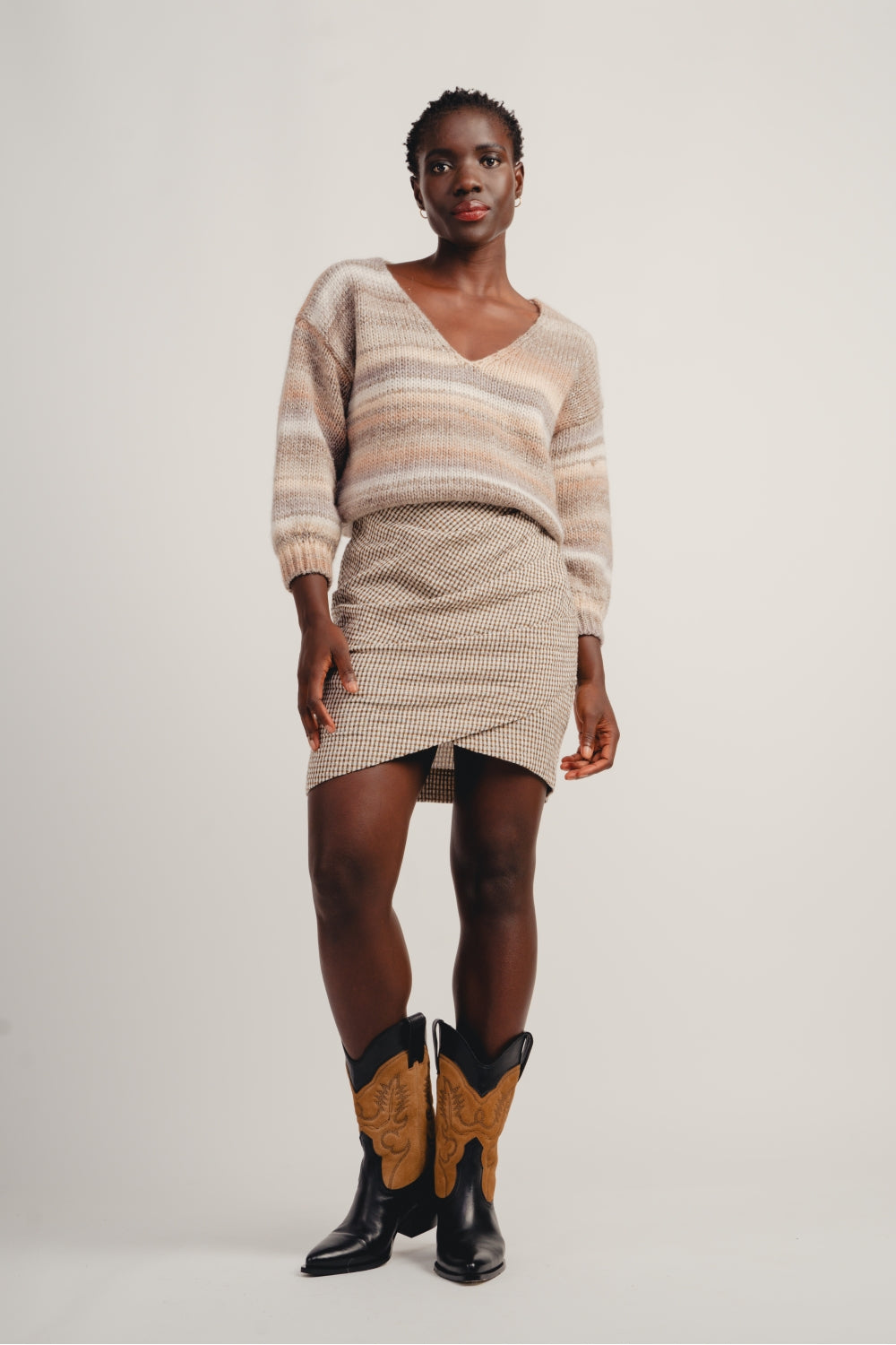 La Maille Wenda Backless Fancy Spark Cognac