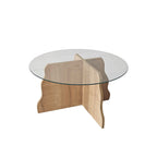 Coffee Tables Butterfly - Sapphire Oak / Transparent