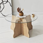 Coffee Tables Butterfly - Sapphire Oak / Transparent